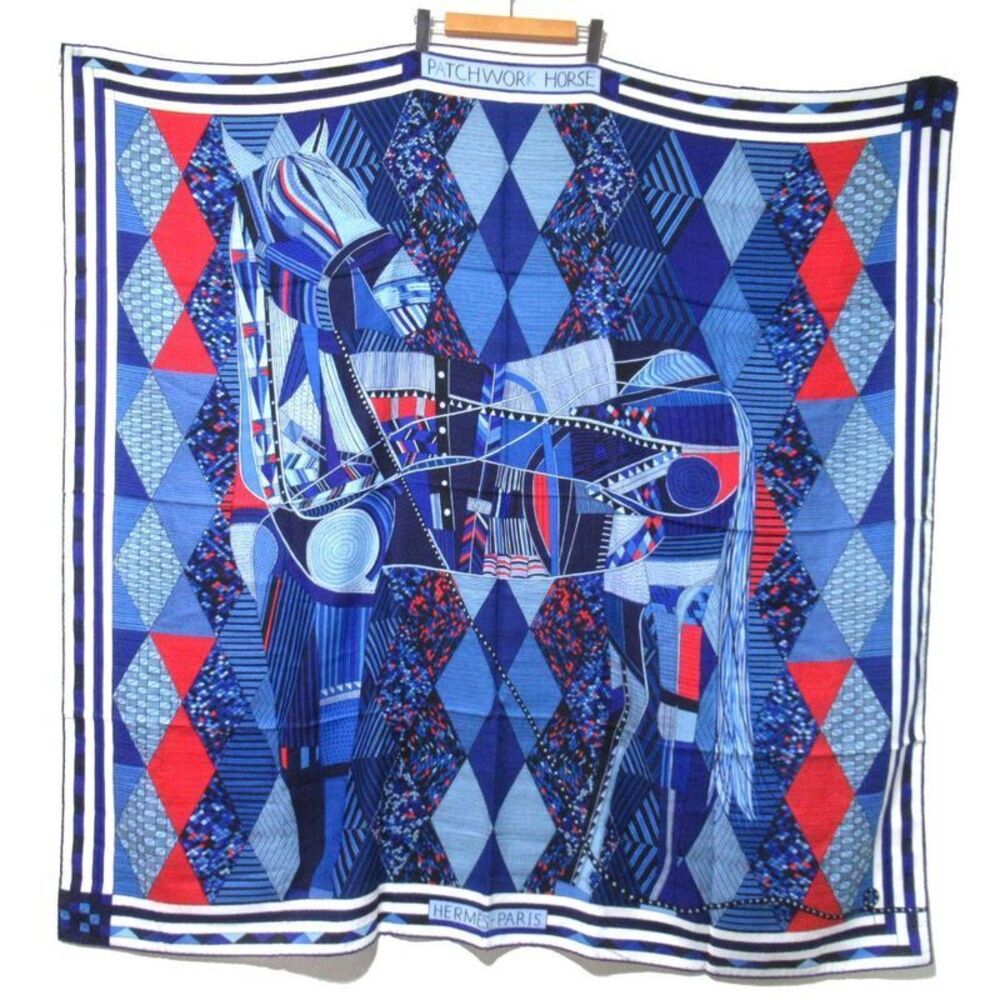 Hermes Carre Geant Carre 140 Patchwork Horse Patc… - image 1